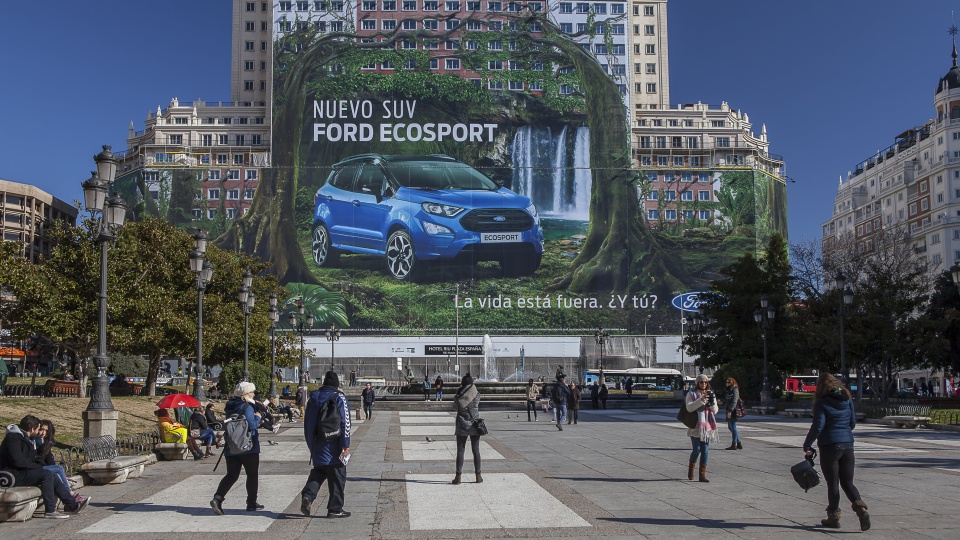 Ford breekt record van grootste billboard ter wereld