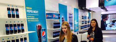 Pepsi promoot stevia-variant in pop up store