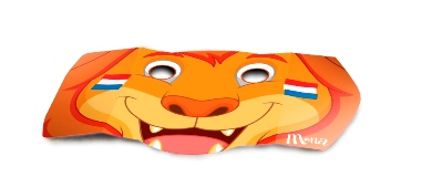 Mona juicht voor Oranje met  leeuwenmasker en speciale toetjes