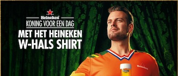 Heineken komt met Koningsdag-shirt