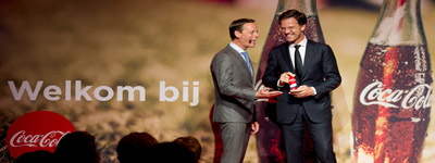 Mark Rutte opent nieuwe Coca-Cola fabriek in Dongen