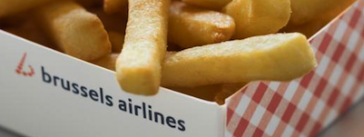 Brussels Airlines serveert frites aan boord