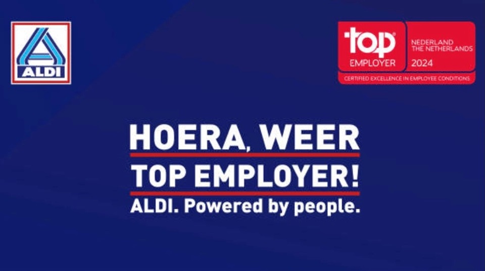 Aldi Nederland herbenoemd als Top Employer