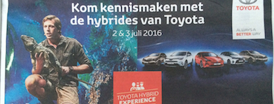 Freek Vonk ook gek van hybride Toyota's
