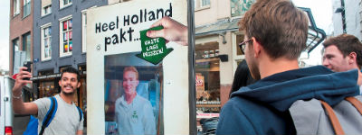 La Place en JCDecaux trakteren met livestream 'pizza-mupi'