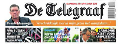 Telegraaf vernieuwd: minder druk en grimmig