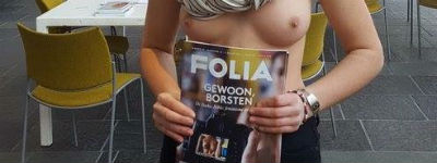 Bloot protest na 'censuur' Folia op HvA