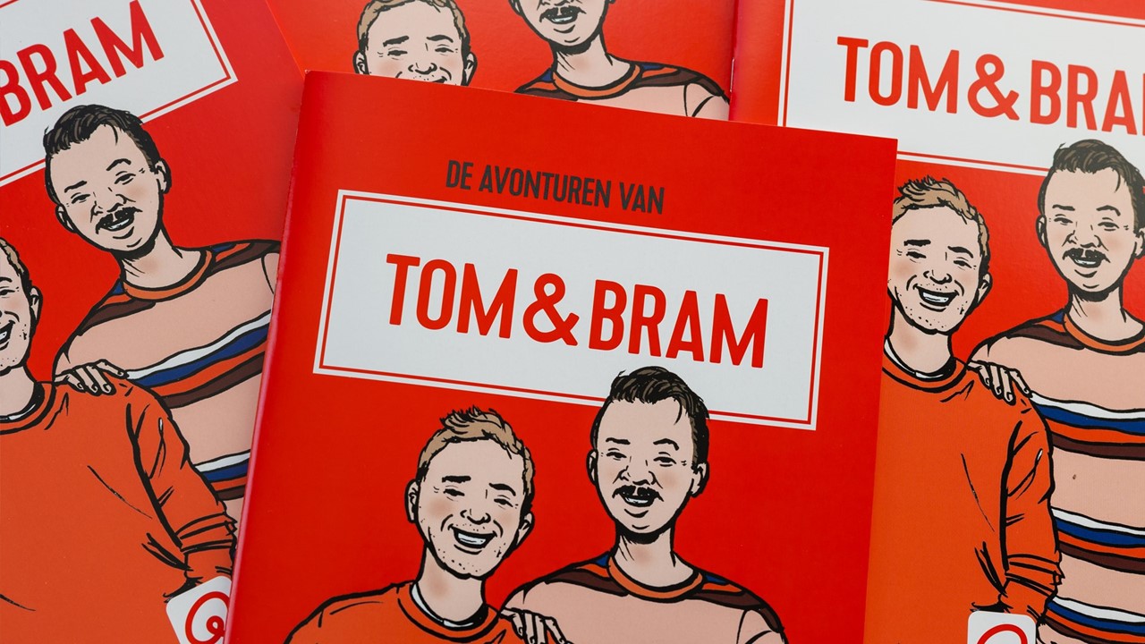 DJ's Qmusic lanceren stripboek: 'De avonturen van Tom en Bram'
