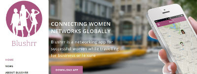 Blushrr: netwerkapp voor vrouwen op zakenreis