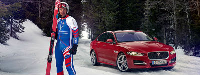 Jaguar partner van Olympisch record-skiër Graham Bell