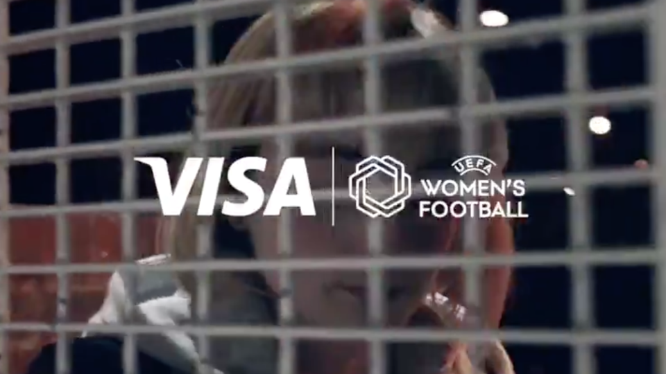 Visa eerste sponsor vrouwenvoetbal Uefa