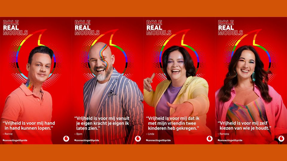 Vodafone zet in op 'Real models' tijdens Pride Utrecht