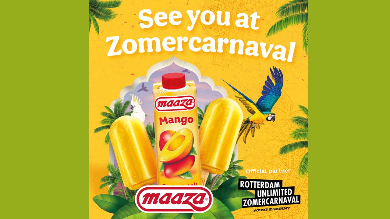 Maaza sponsor van Rotterdam Unlimited Zomercarnaval
