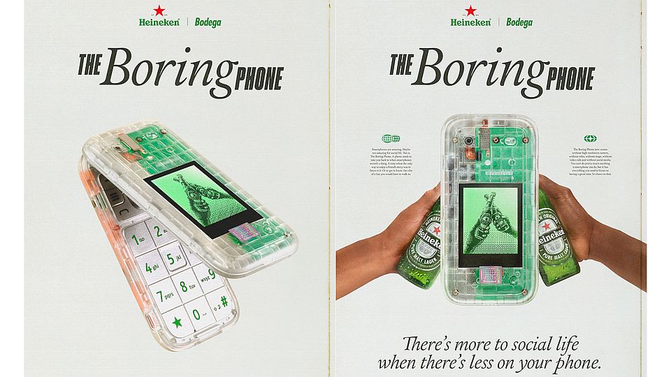Heineken lanceert ‘saaie telefoon’ voor meer écht contact