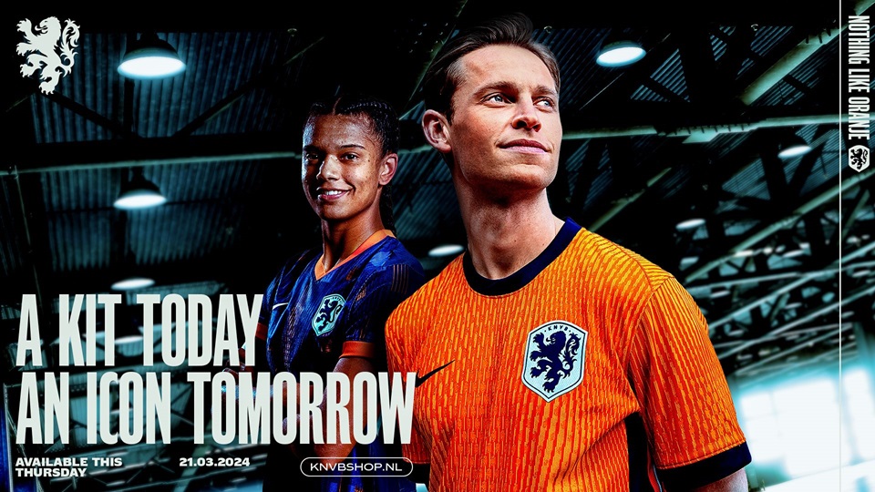 KNVB en Nike presenteren Oranje tenue Euro2024