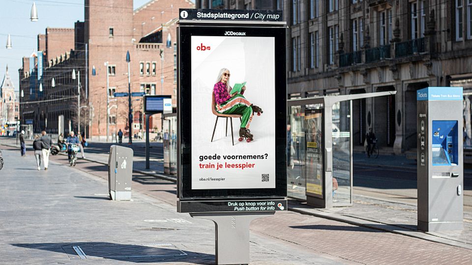 Nieuwe campagne OBA: ‘Goede voornemens? Train je leesspier?’