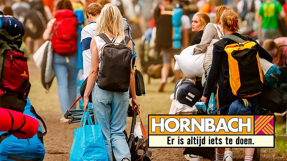 Hornbach helpt bezoekers Lowlands met sjouwen