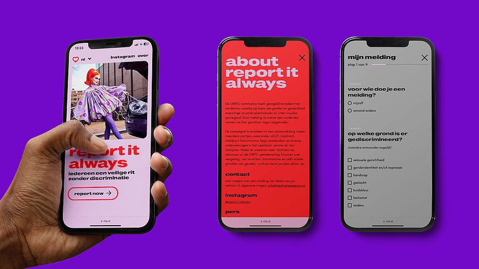 Report It Always: platform voor veiligheid en discriminatiemeldingen queergemeenschap