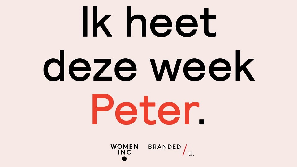 Actie 'Ik heet Peter' gevolgd door 'Ik heet Petra'