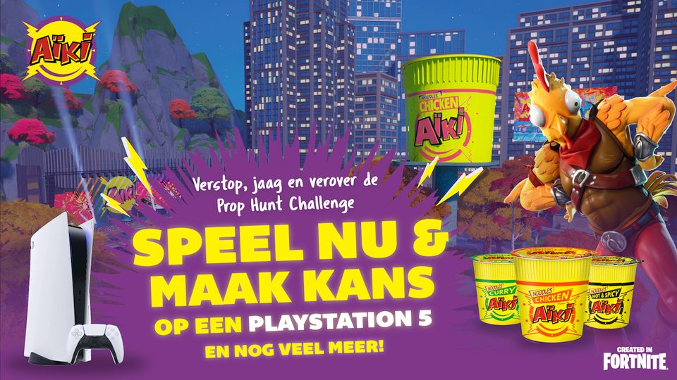 VCTRY Agency gebruikt Fortnite om Aïki Noodles te promoten