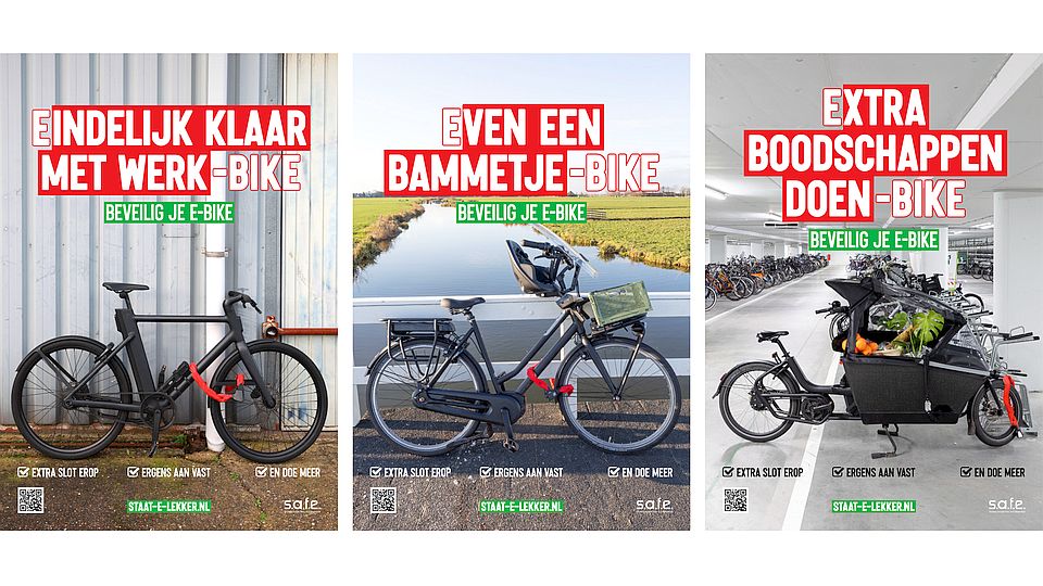 Landelijke preventiecampagne moet diefstal e-bikes terugdringen