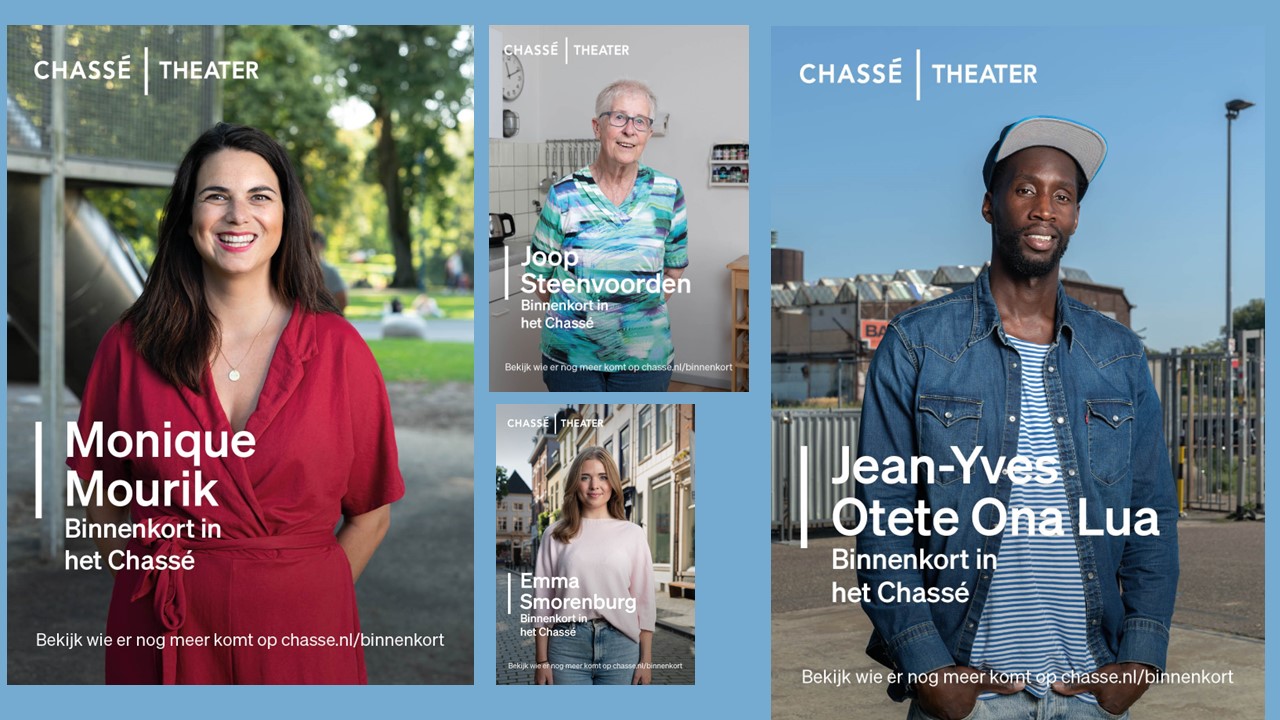 Nieuwe campagne Chassé Theater zet juist bezoekers in het voetlicht