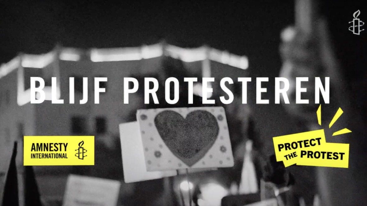 Amnesty en iO brengen: 'Protect the Protest'