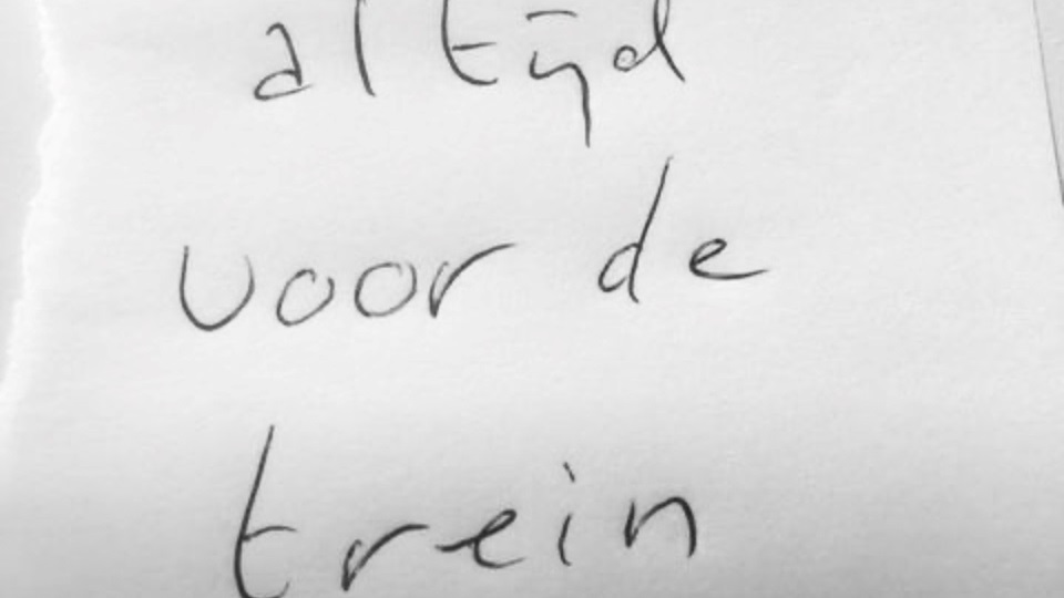 [column] Schrijf altijd voor de trein