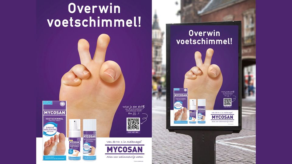 Mycosan lanceert nieuwe campagne tegen voetschimmel