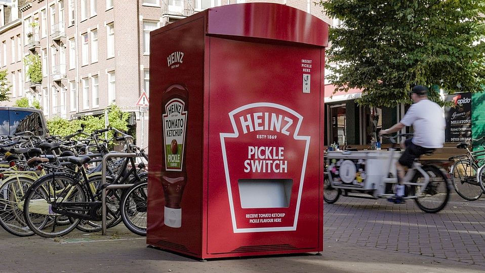 Heinz Pickle Switch ruilt augurken om voor ketchup