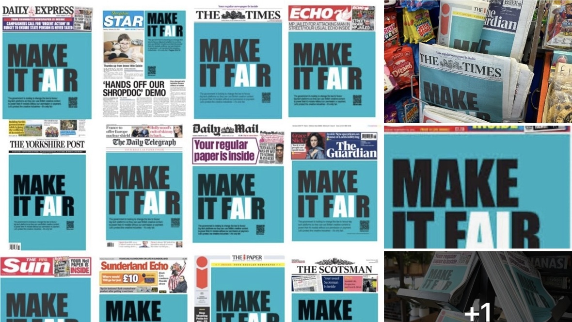  Alle Britse kranten delen zelfde cover: 'make it fAIr' 