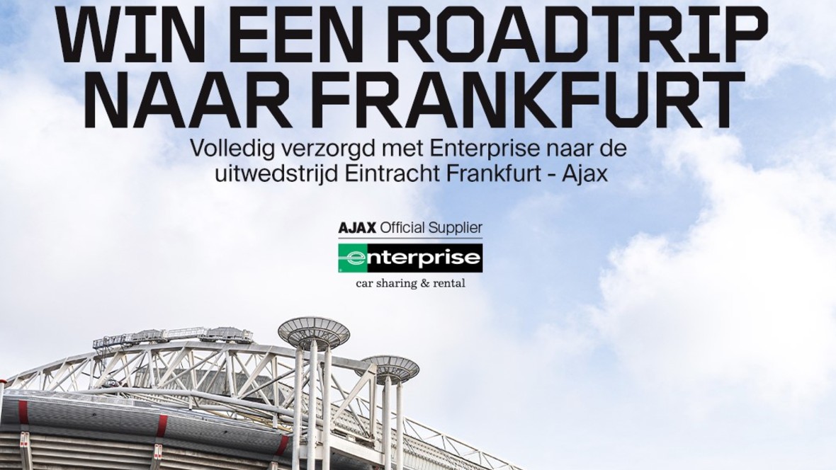 Enterprise stuurt Ajax-fans op roadtrip naar Frankfurt